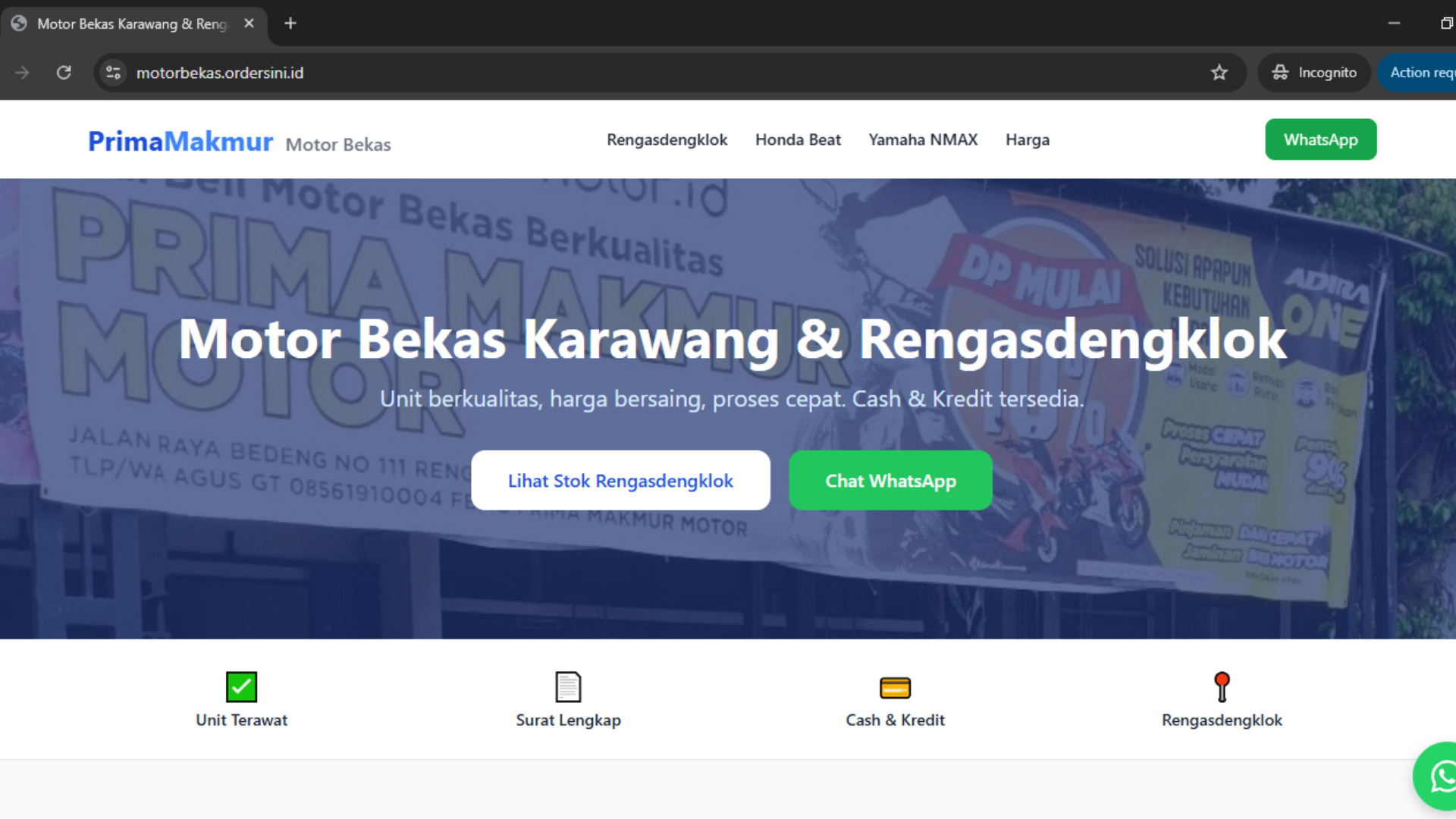 Motor Bekas PMM
